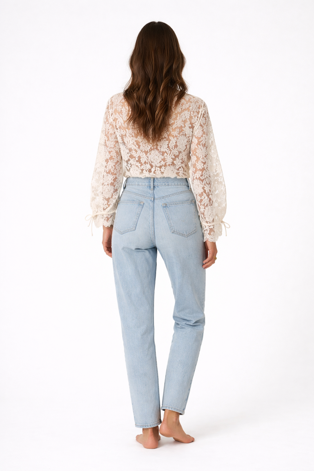 Ameni Womens Lace Blouse