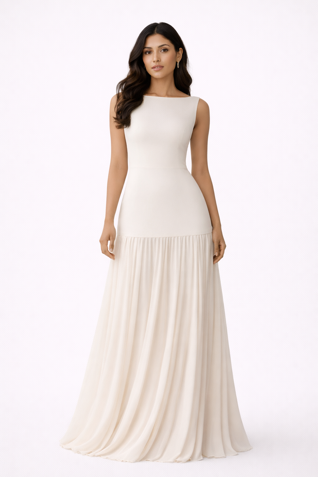 Bronwyn Womens Pleated Wedding Guest Maxi Dress