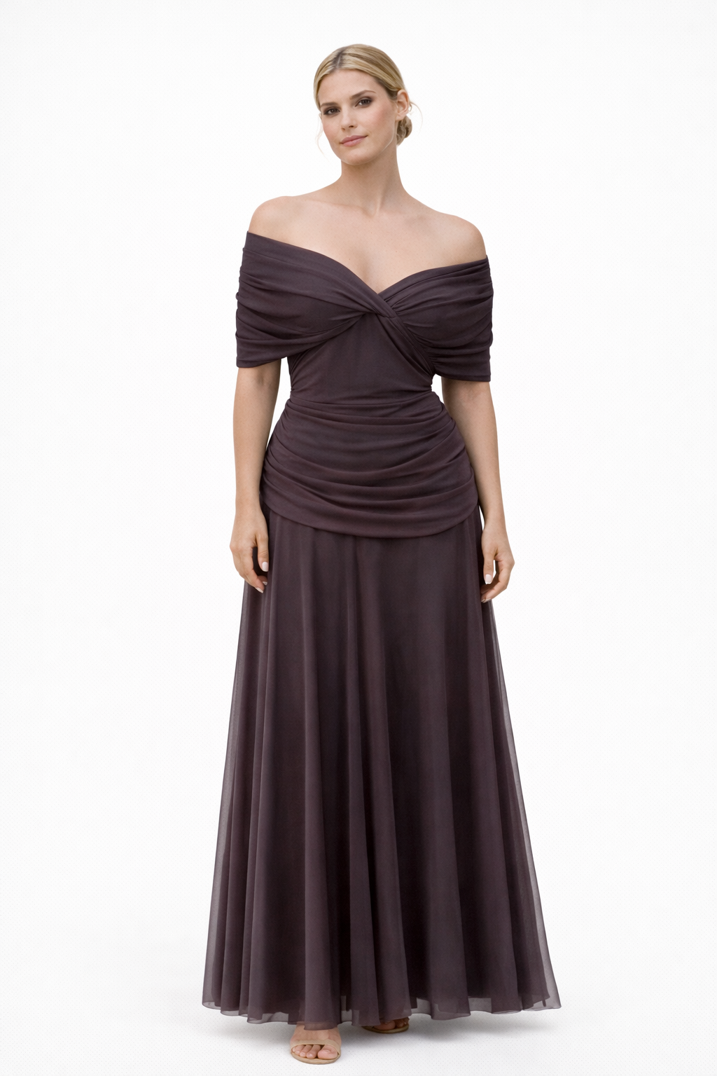 Cecilia Off Shoulder Wedding Guest Maxi Dress