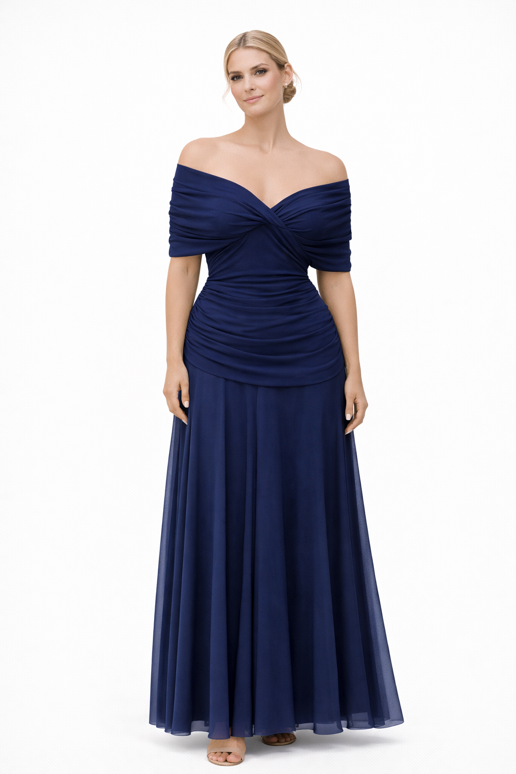 Cecilia Off Shoulder Wedding Guest Maxi Dress