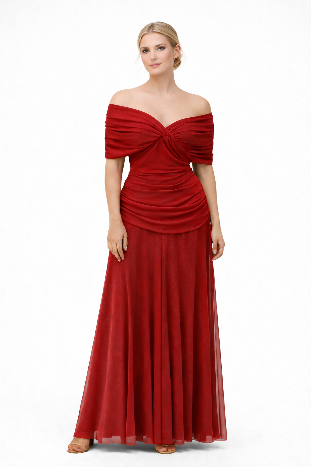 Cecilia Off Shoulder Wedding Guest Maxi Dress