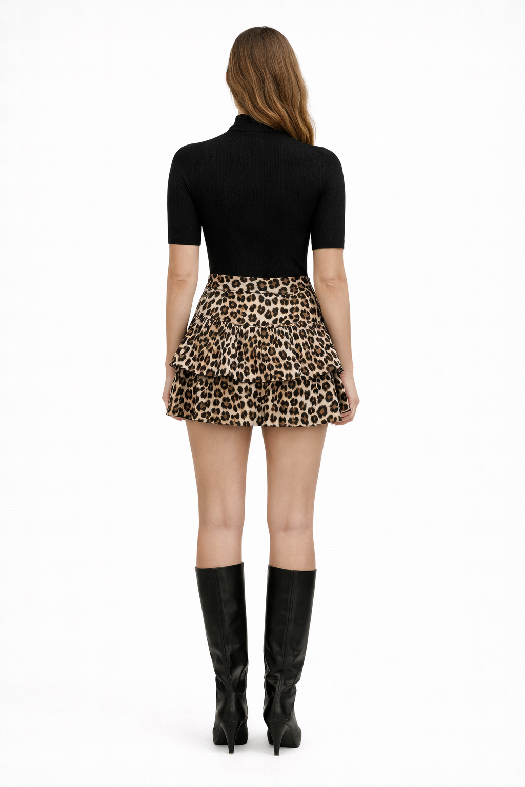 Ember Womens Leopard Skirt