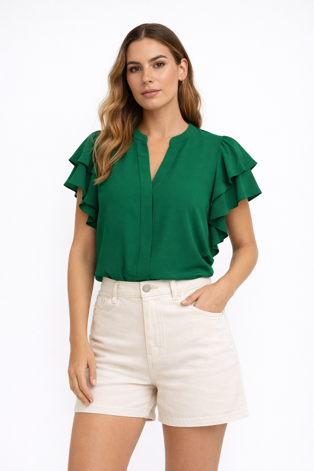 Gina Womens Sleeveless Blouse