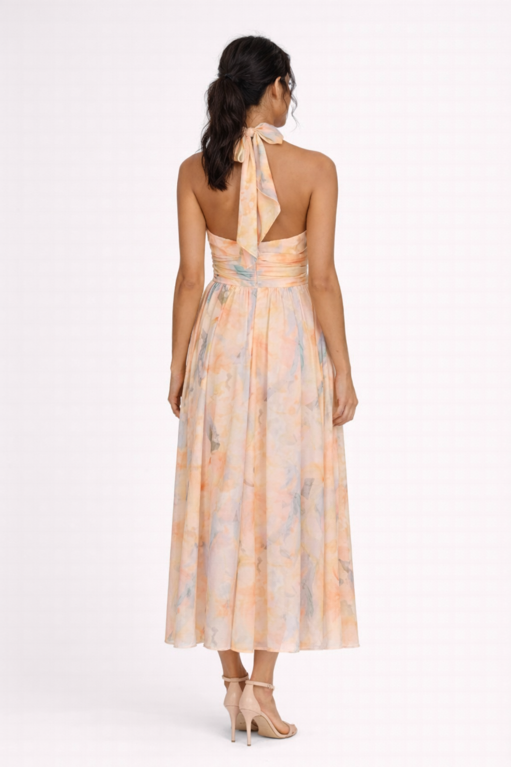 Jacky Breathable Halter Neck Summer Maxi Dress