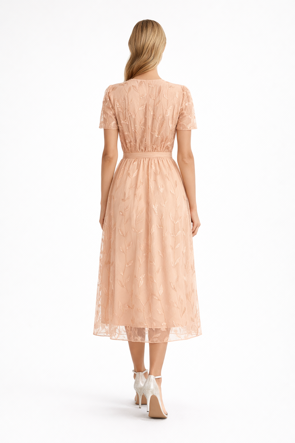 Khansile Peach Wedding Guest Dress