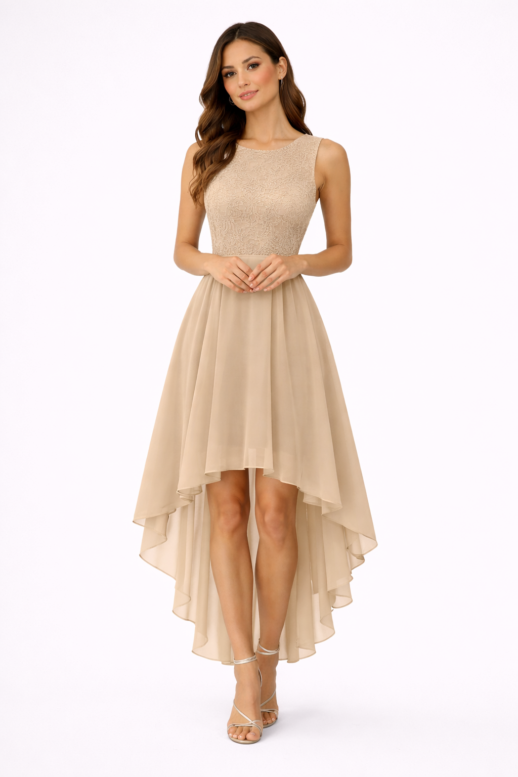 Lola Womens Wedding Guest High Low Dress
