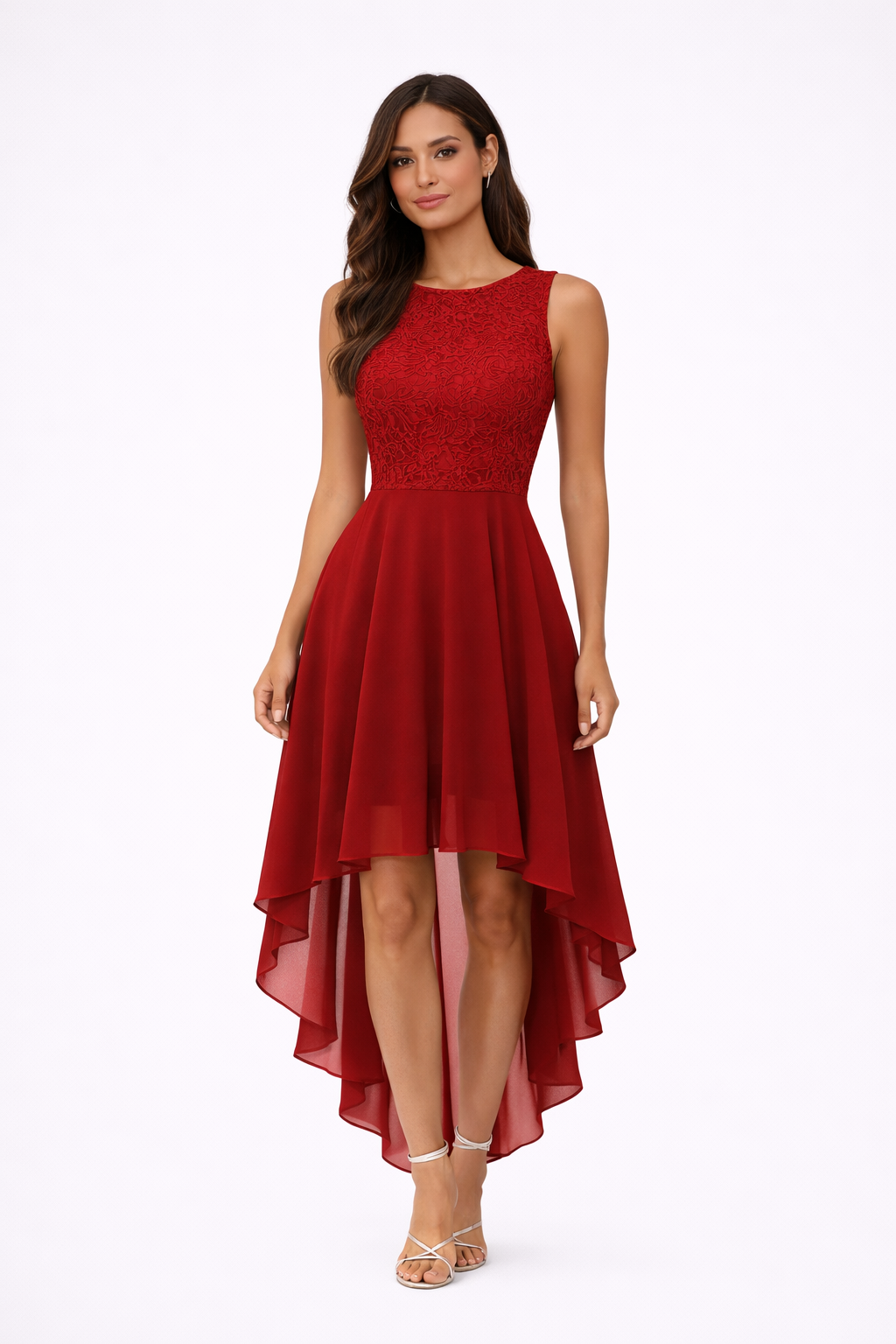 Lola Womens Wedding Guest High Low Dress