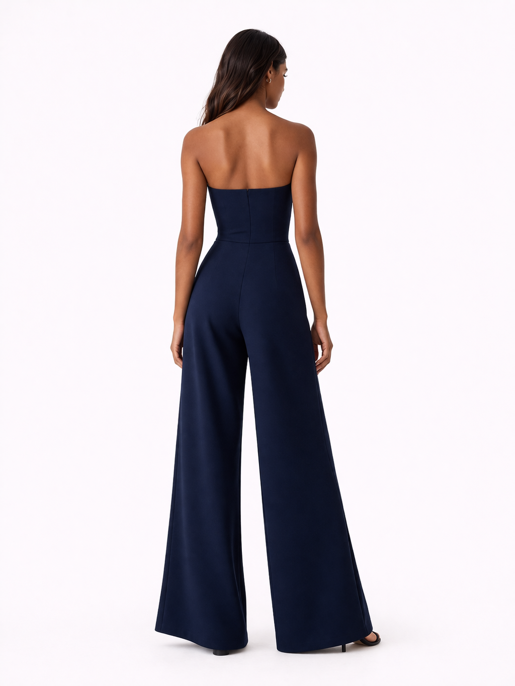 Maya Womens Strapless Jumpsuit