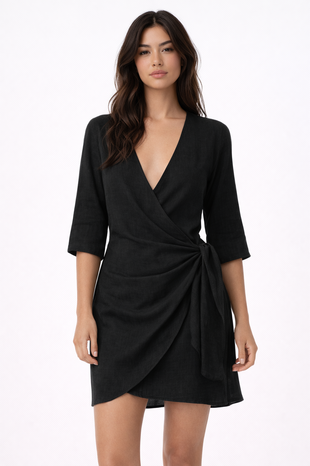 Tina Breathable Wrap Mini Dress
