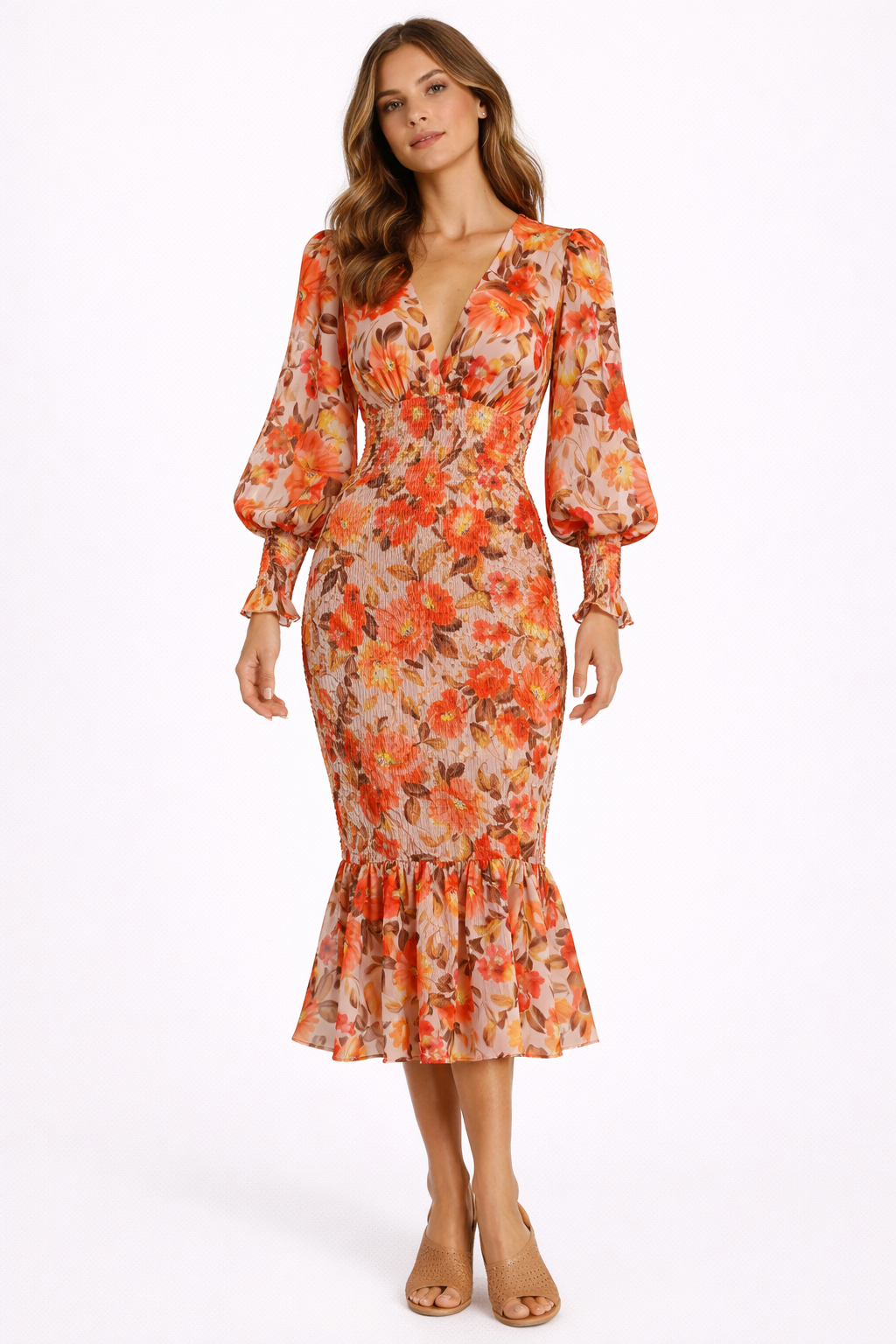 Wendy Floral Midi Dress